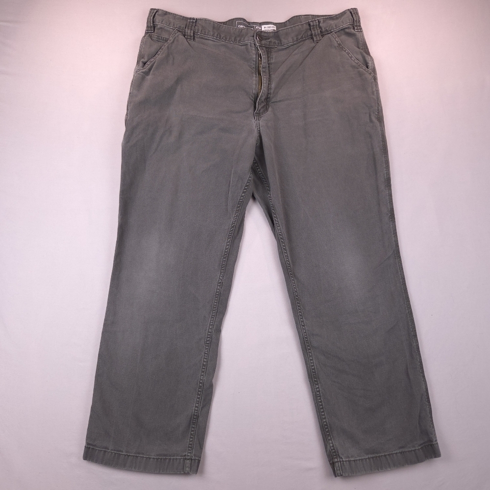 Carhartt Men's 42x30 Pants Gray Rugged Flex Relaxed Fit Canvas Workโ BN2291-M
